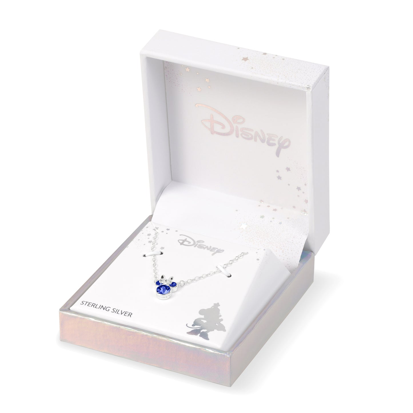 Disney Minnie Mouse Crystal Silver Necklace September N905424SEP