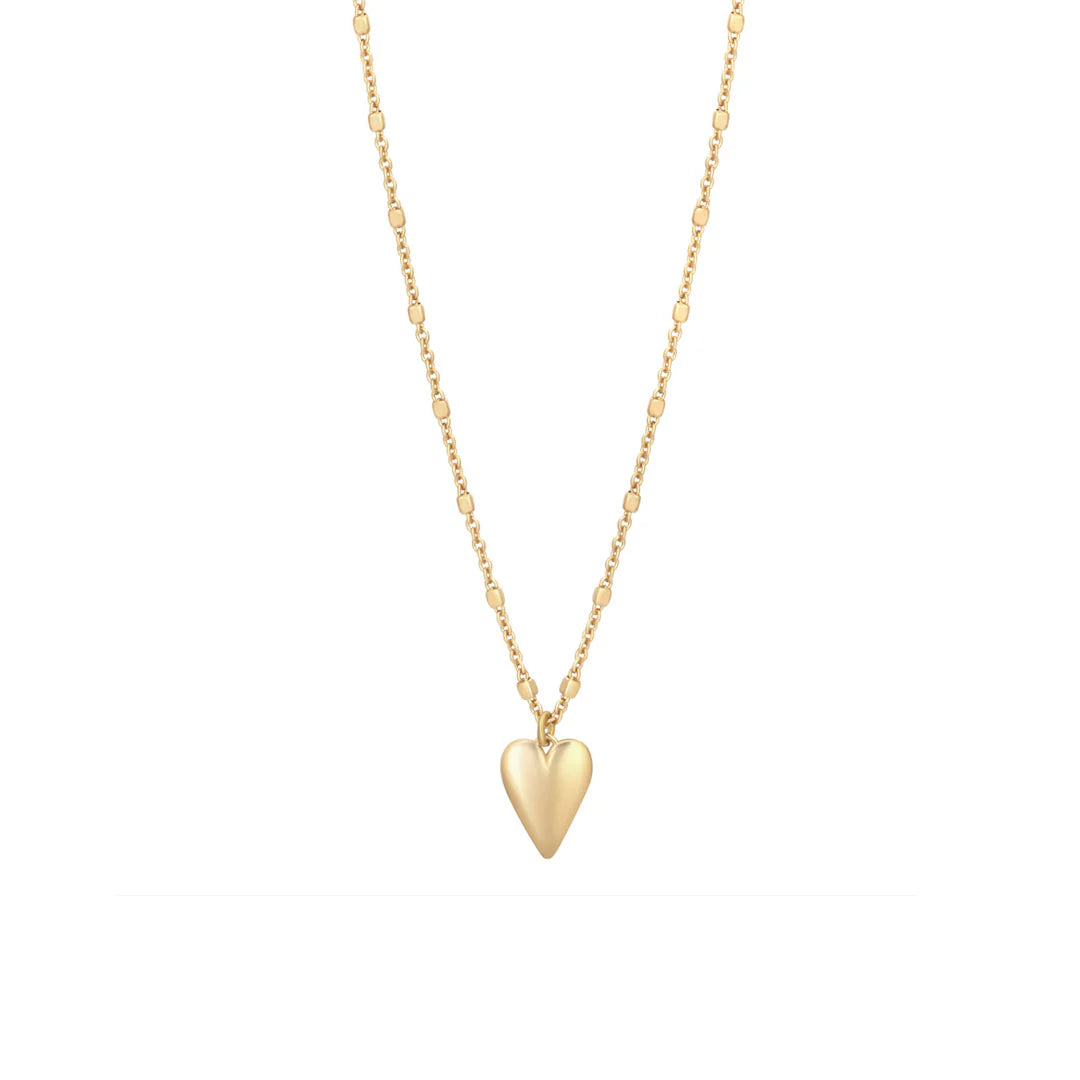 Gold Plated Heart Drop Necklace N9190