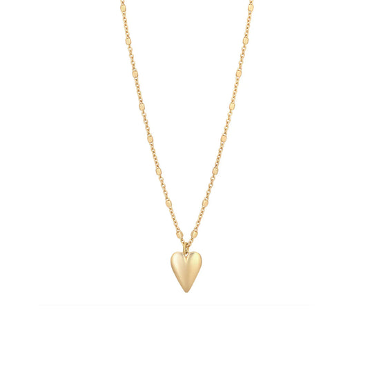 Gold Plated Heart Drop Necklace N9190