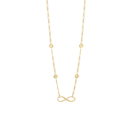 Gold Plated Infinity Link Necklace N9192