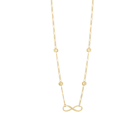 Gold Plated Infinity Link Necklace N9192