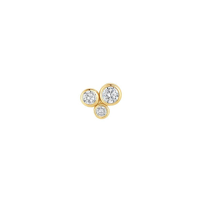 9ct Gold Trilogy Piercing Earring NG3403