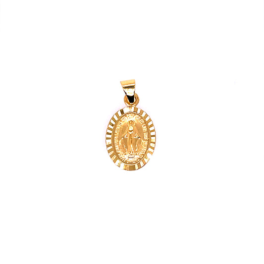 9ct Yellow Gold Miraculous Medal 12mm GP830