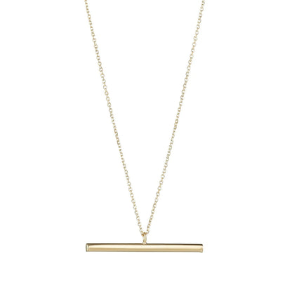 9ct Gold Fine T-Bar Necklet GP613