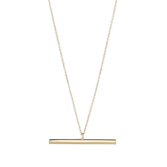 9ct Gold Fine T-Bar Necklet GP613