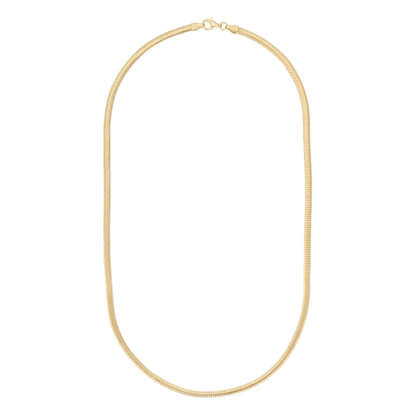 10ct Gold Omega Flat Chain GC606