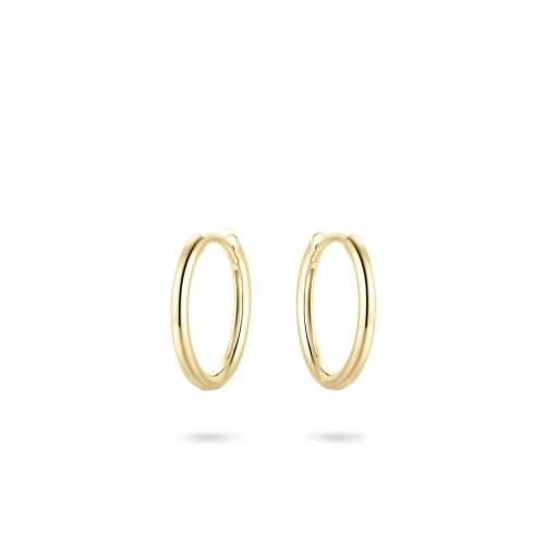 9ct Gold 15mm Polished Hoop Earrings NGKCL1/15