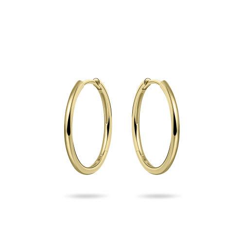 9ct Gold 20mm Polished Hoop Earrings NGKCL1/20