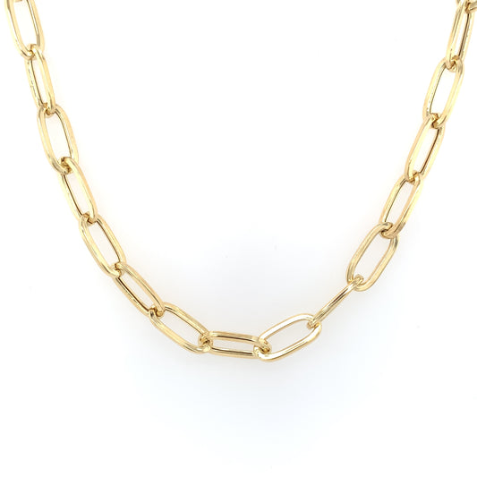 9ct Gold 44cm Paperlink Necklet GC602