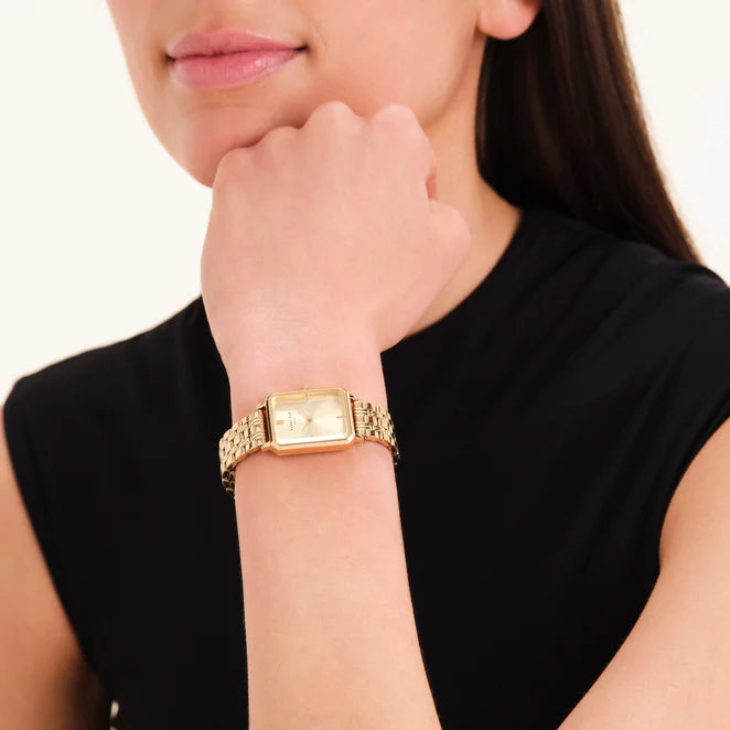 Rosefield Octagon Champagne Medium Watch OCGSG-O65