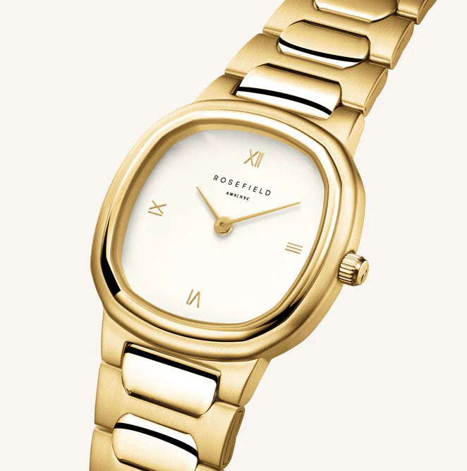 Rosefield Gaia Creme Gold Watch ORCDSD-OR01