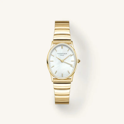 Rosefield Oval Pearl Gold Watch OVWGSG OV16