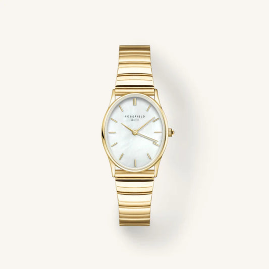 Rosefield Oval Pearl Gold Watch OVWGSG OV16