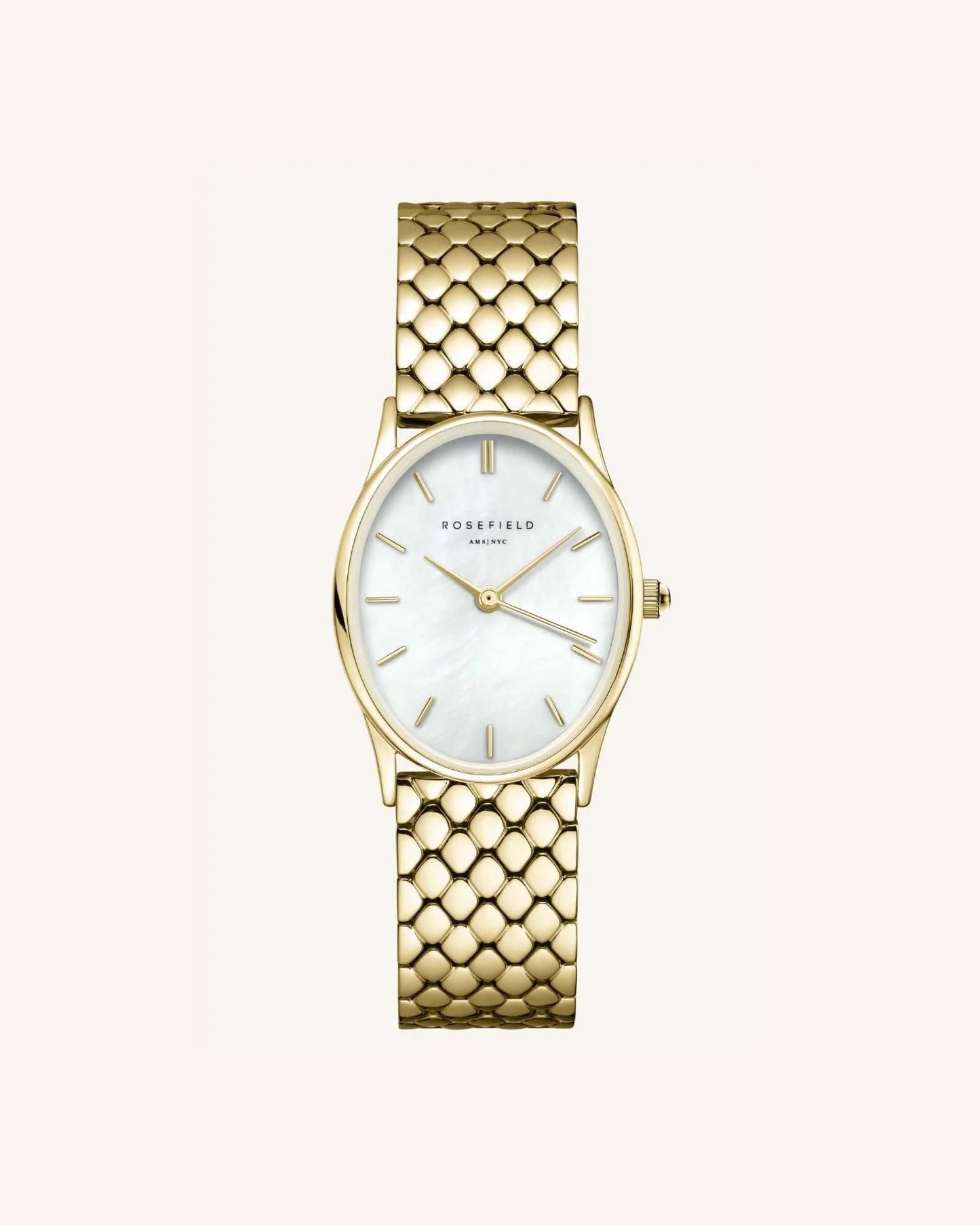 Rosefield Oval Pearl Gold Watch OWGSG OV01