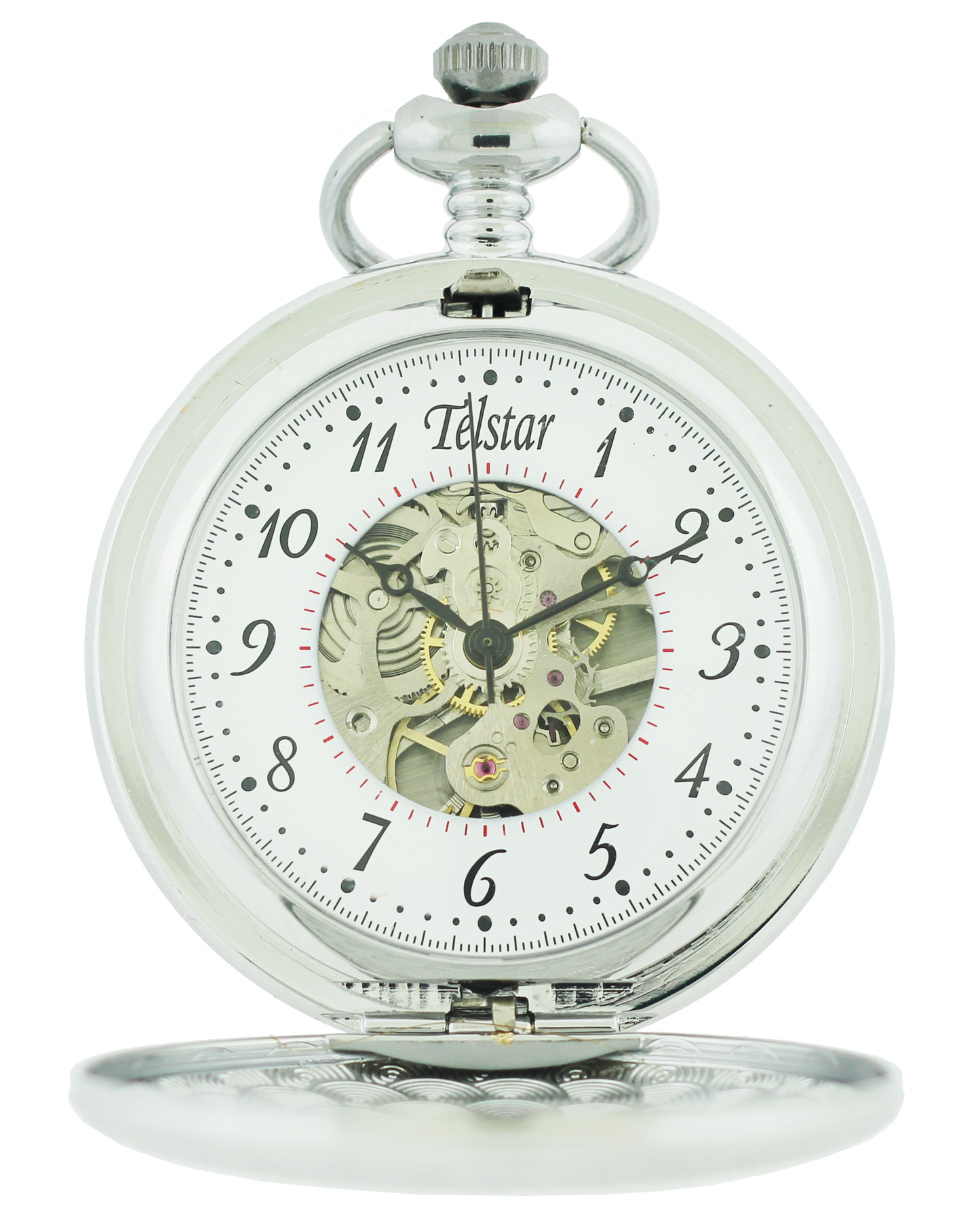 Telstar Mechanical Skeleton Pocket Watch