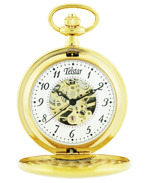 Telstar Mechanical Skeleton Pocket Watch P9022CYW