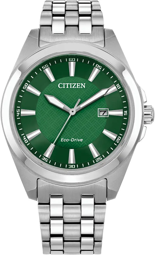 CITIZEN PEYTEN ECO DRIVE GREEN DIAL WATCH BM7530-50X