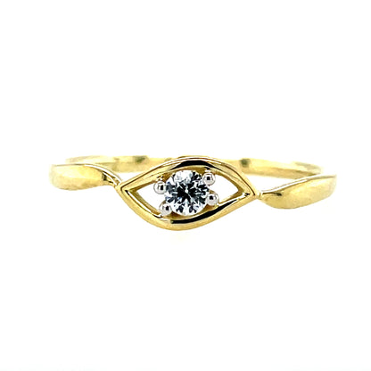 9ct Gold CZ Dress Ring GRZ398