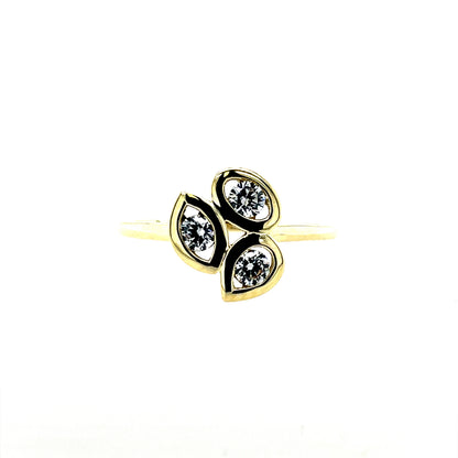 9ct Gold CZ Dress Ring GRZ397