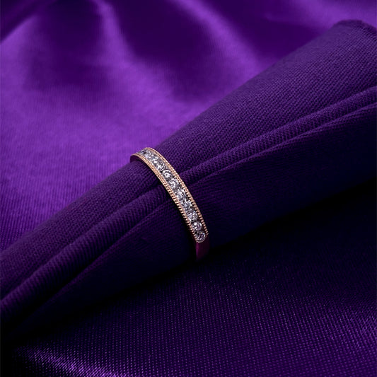 9ct Yellow Gold Lab Grown Diamond Eternity Ring 0.25ct X158