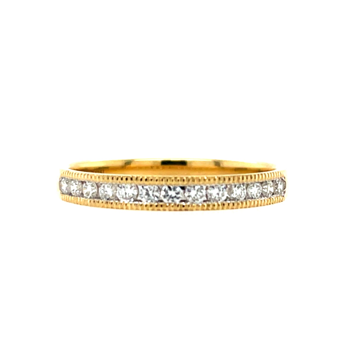 9ct Yellow Gold Lab Grown Diamond Eternity Ring 0.25ct X158