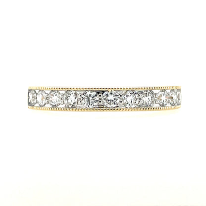 9ct Yellow Gold Lab Grown Diamond Eternity Ring 0.50ct X159