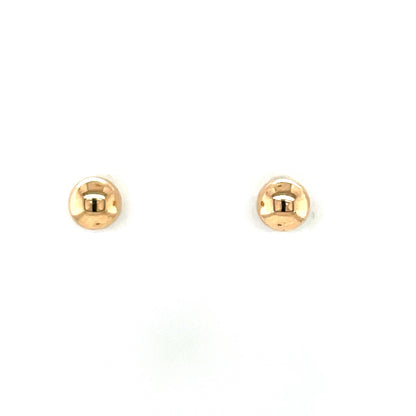9ct Gold 5mm Ball Stud Earrings GE1066