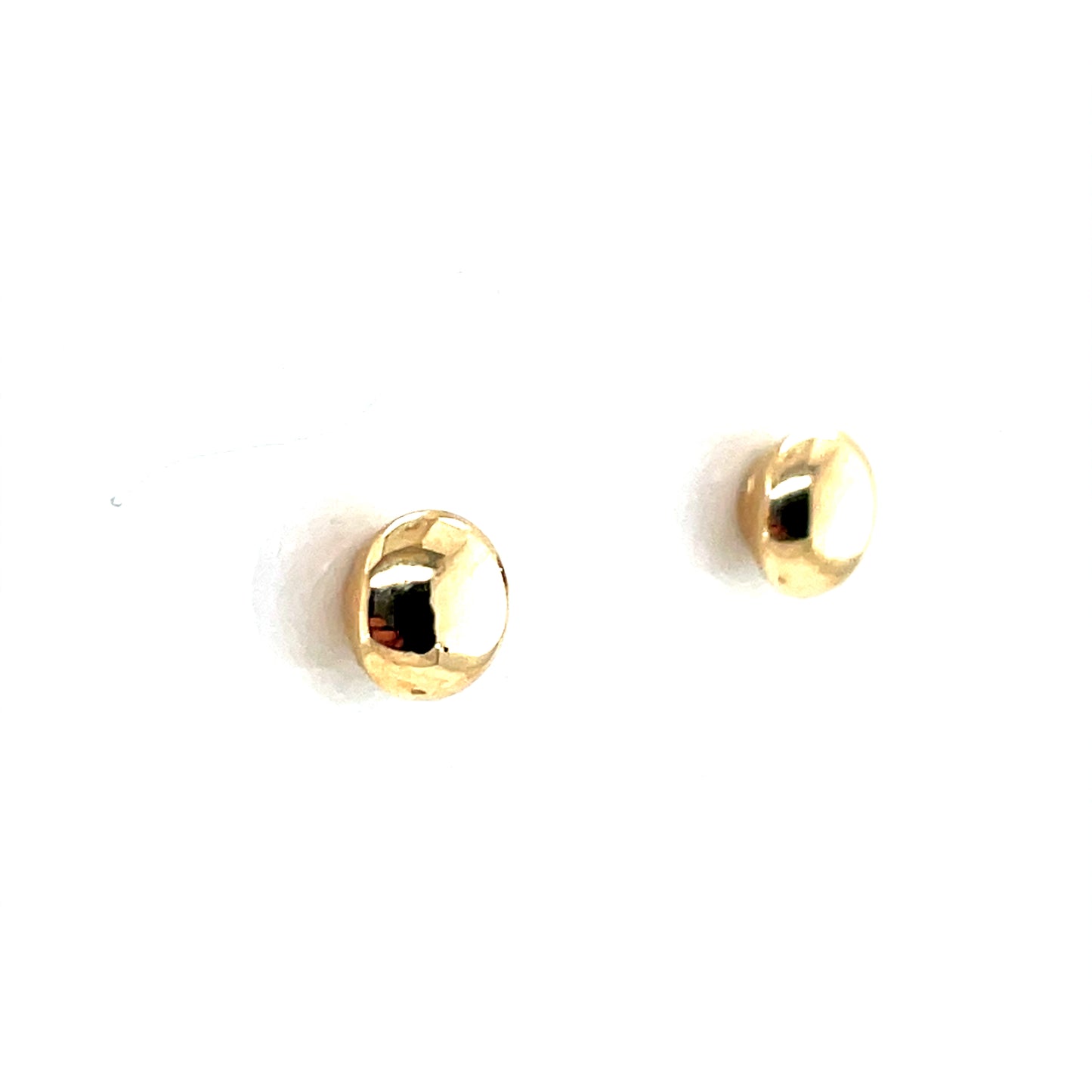 9ct Gold 5mm Button Stud Earrings GE1081