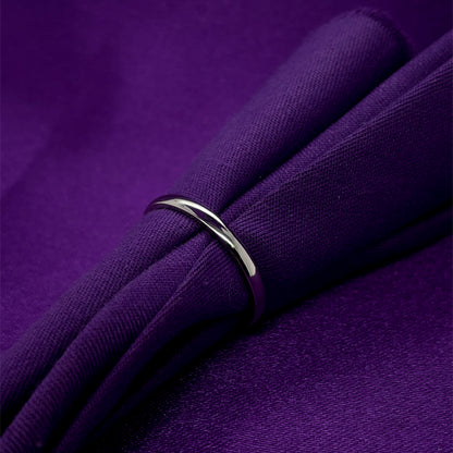 Platinum 2mm Court Wedding Band PW019