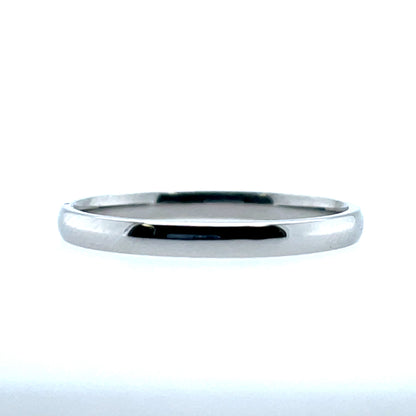 Platinum 2mm Court Wedding Band PW019