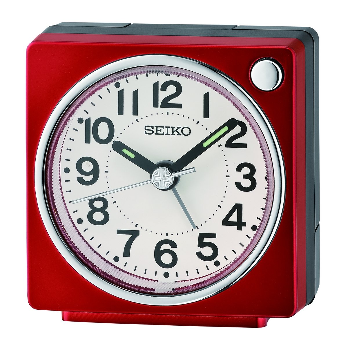 SEIKO QUARTZ RED BEDSIDE BEEP ALARM CLOCK QHE196R