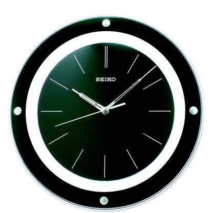 SEIKO QUARTZ BLACK WALL CLOCK QXA314J