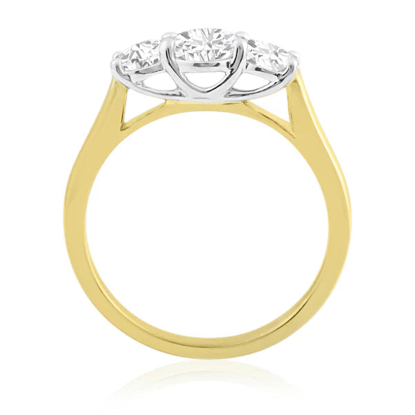 18ct Gold  Diamond Trilogy 1.00ct Ring T69