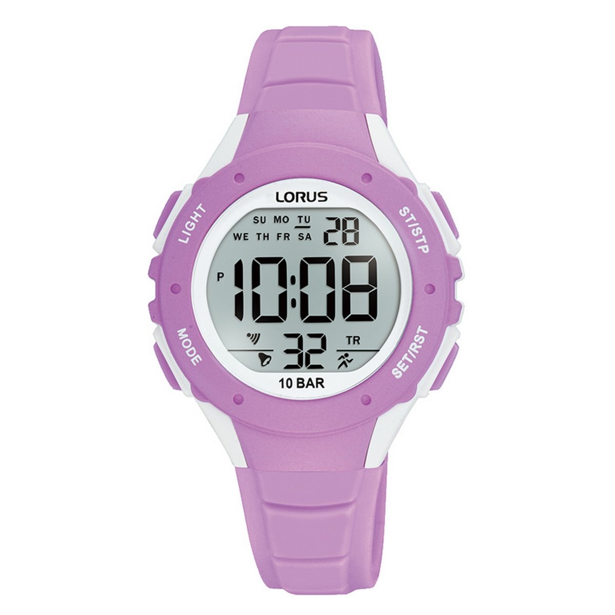 LORUS DIGITAL KIDS PURPLE SILICON STRAP R2369PX9