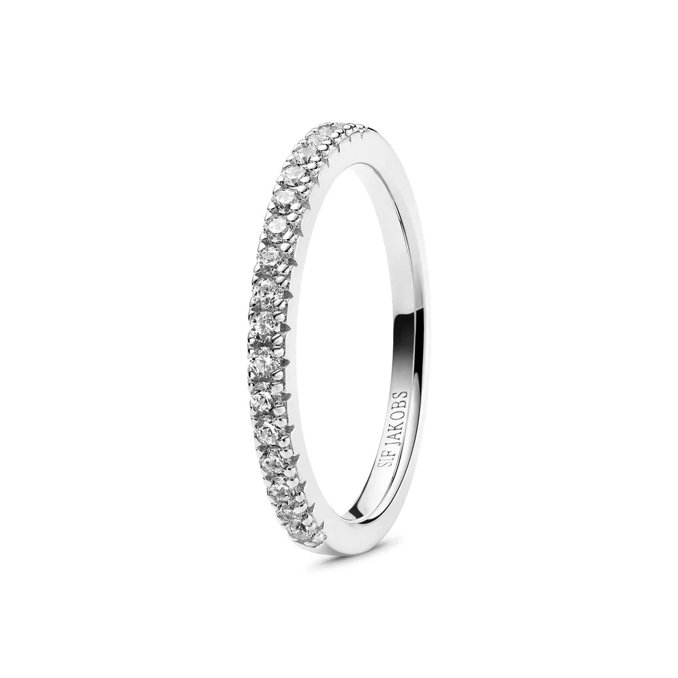 SIF JAKOBS RING ELLERA WITH WHITE ZIRCONIA R2869