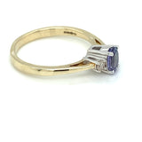 9ct Gold Tanzanite & Diamond Ring GRX266
