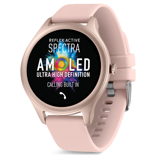 Reflex Active SPECTRA 300 R AMOLED Calling Smart Pink Strap Watch RA-SP-300R-SL-02