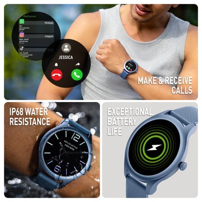 Reflex Active SPECTRA 300 R AMOLED Calling Smart Blue Strap Watch RA-SP-300R-SL-03
