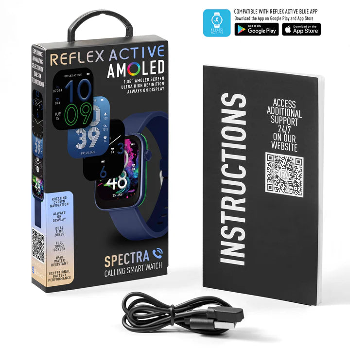 Reflex Active SPECTRA 300 S AMOLED Calling Smart Navy Strap Watch RA-SP-300S-05