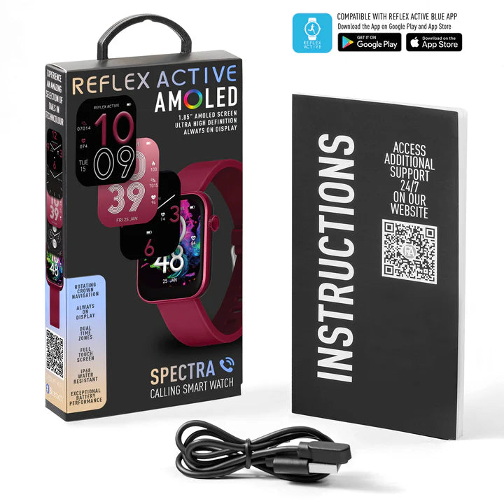 Reflex Active SPECTRA 300 S AMOLED Calling Smart Berry Strap Watch RA-SP-300S-06