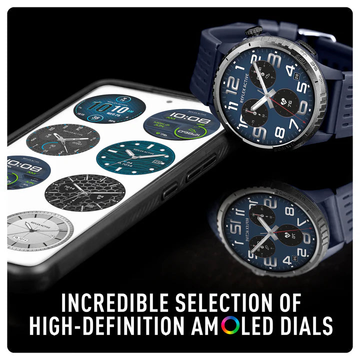 Reflex Active SEA VENTURE 400 R 50m Swim-Safe AMOLED GPS Blue Strap Smart Watch RA-VE-400R-5ATM-01