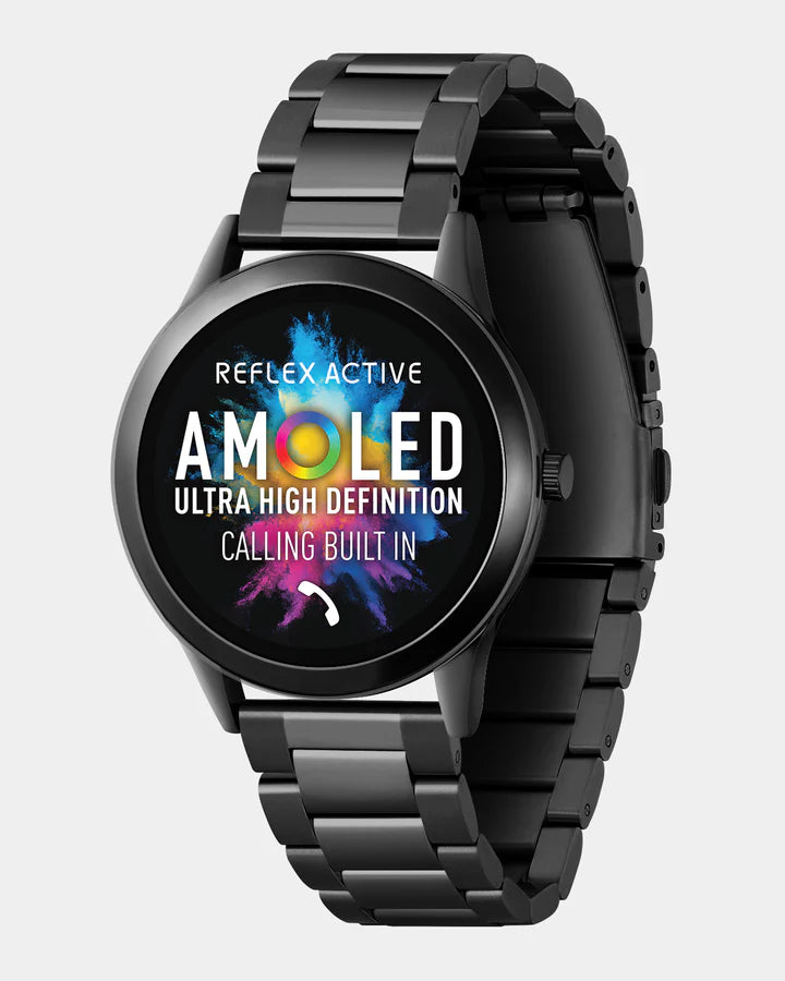 Reflex Active Series 31 Amoled Black Smart Watch RA31-4094