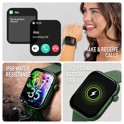 Reflex Active Series 40 Amoled Forest Green Silicone Smart Watch RA40-2212