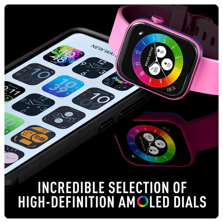 Reflex Active Series 40 AMOLED Smart Aluminium Pink Calling Watch RA40-2219