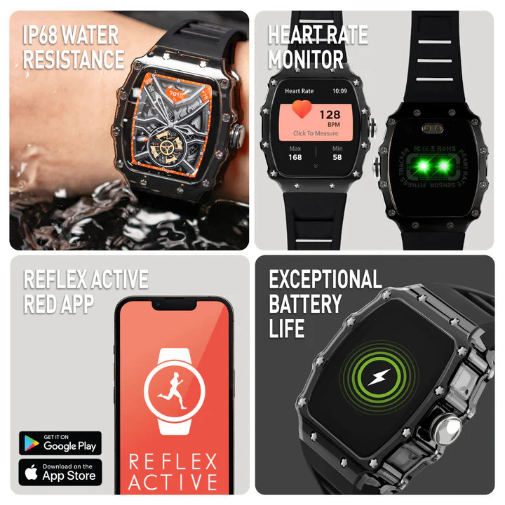 Reflex Active Series 51 Black Strap Smart Calling Watch RA51-2225