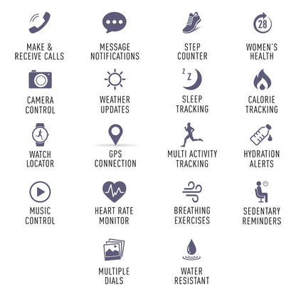 Reflex Active NEXUS 100 Smart Nude and Blue Interchangeable Strap Calling Watch RA53-2228-SET