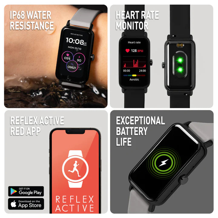 Reflex Active NEXUS 100 Smart Black and Grey Interchangeable Strap Calling Watch RA53-2230-SET