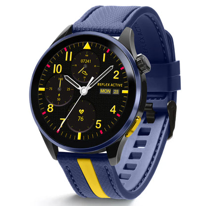 Reflex Active Series 54 AMOLED GPS Blue / Yellow Smart Calling Watch RA54-2234