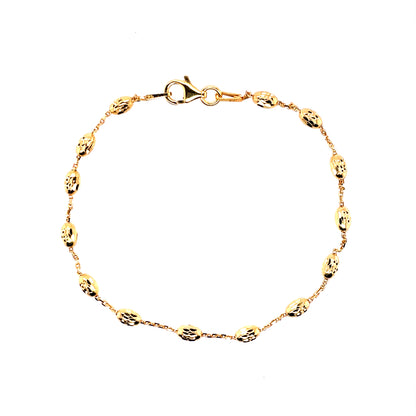 Real Effect Liberty Bracelet with Gold Beads RE7YLL