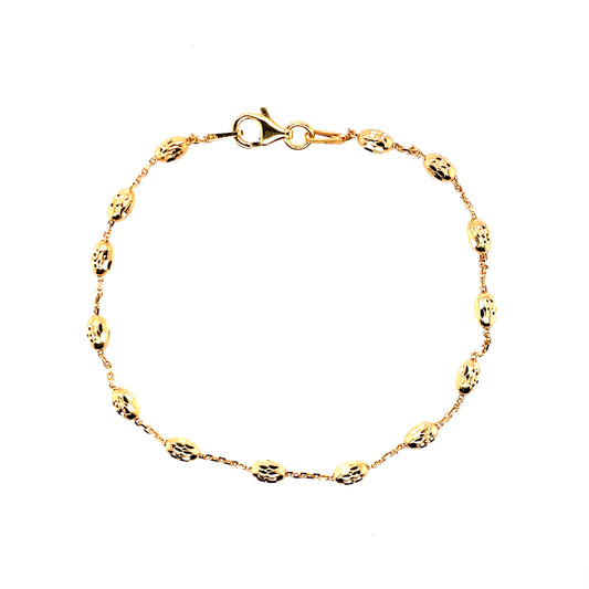 Real Effect Liberty Bracelet with Gold Beads RE7YLL